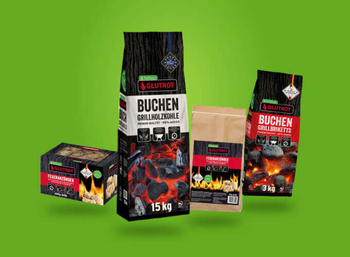 grill unsere marke glutrot